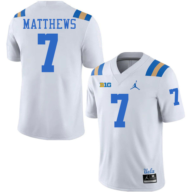 Mikey Matthews UCLA Jersey,UCLA Bruins #7 Mikey Matthews Jersey Youth College Football Uniforms-Whit Mikey Matthews UCLA Jersey,UCLA Bruins #7 Mikey Matthews Jersey Youth College Football Uniforms-Whit